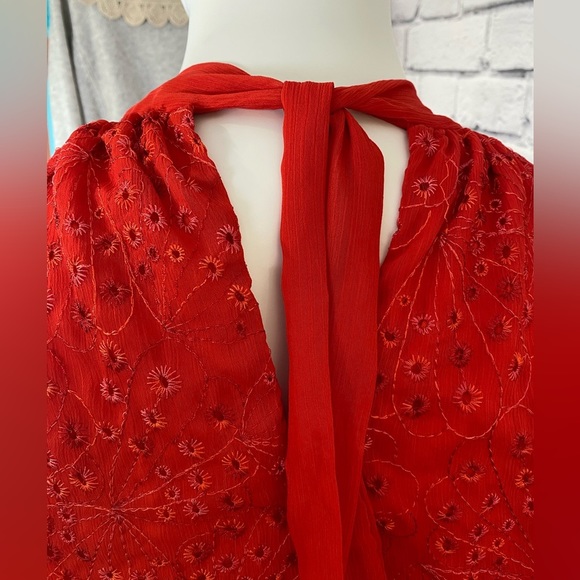 Sofia Vergara Red Lace Halter Top size 3X - Picture 8 of 11